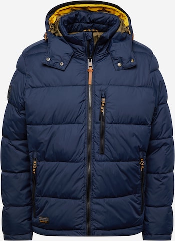 CAMEL ACTIVE Winter Jacket in Blue: front