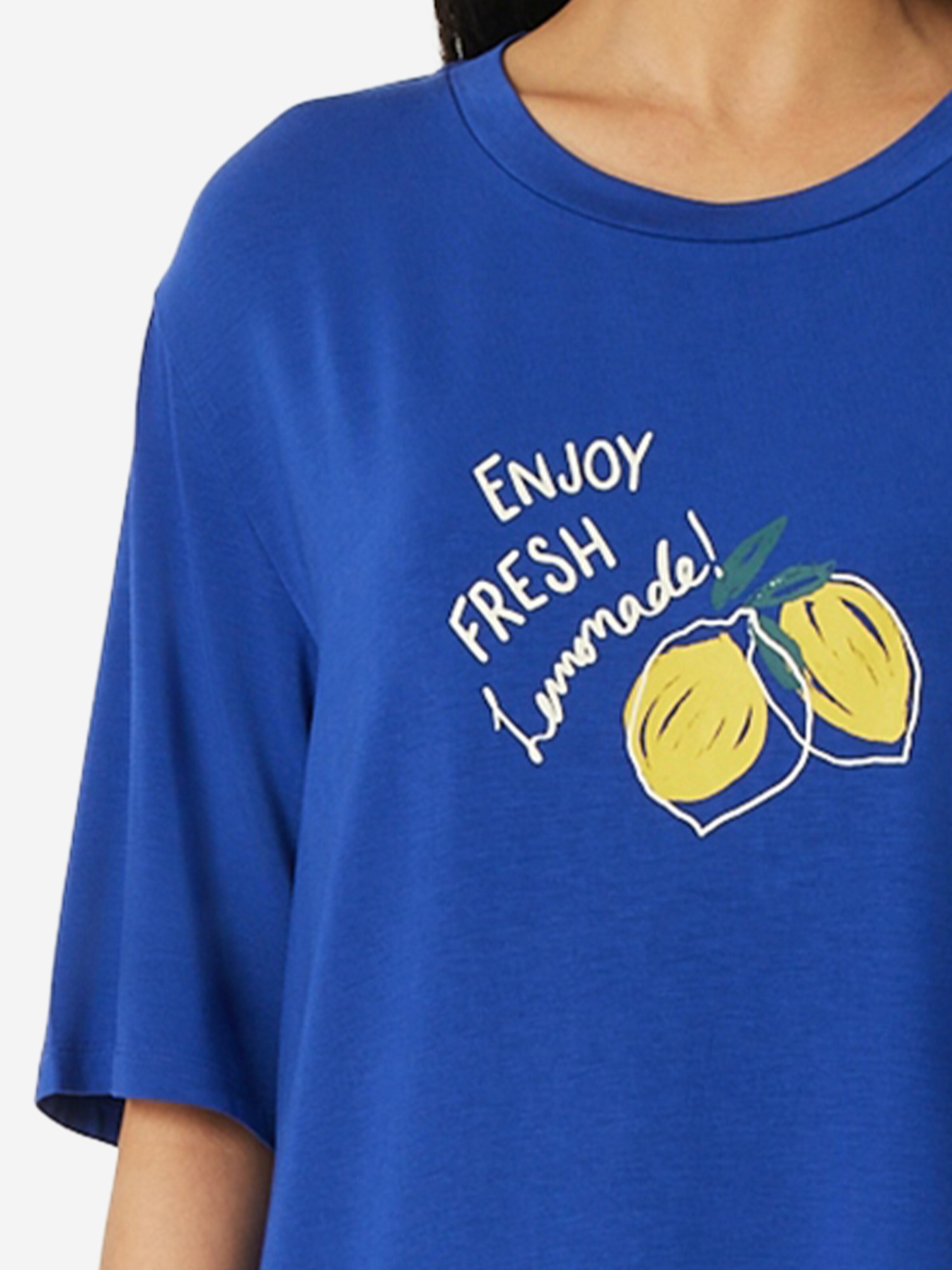 Chemise de nuit 'Casual Fashion' SCHIESSER en bleu