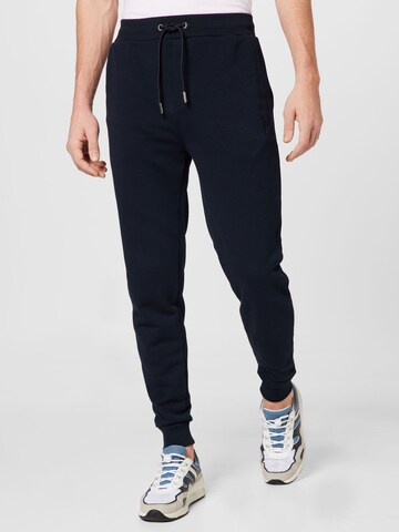 Karl Lagerfeld Tapered Broek in Blauw: voorkant