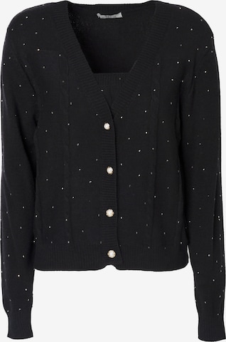 Cardigan Influencer en noir : devant