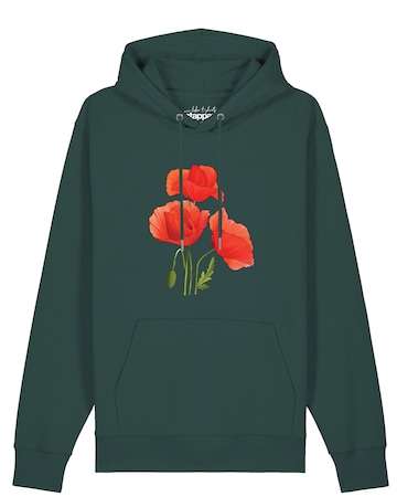 Sweat-shirt 'Poppy Flowers' Watapparel en vert : devant