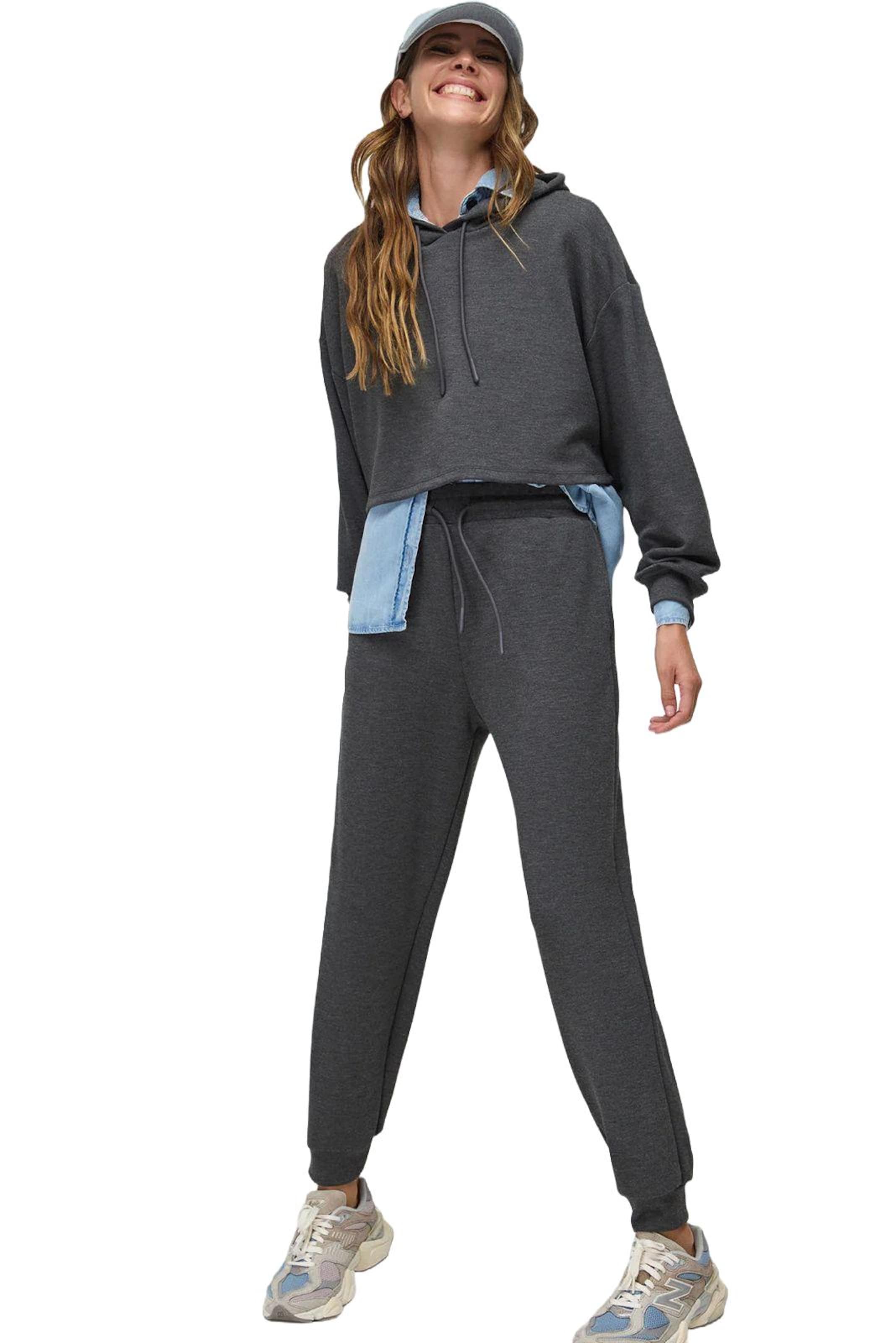 No Matter What Tapered Trousers in Grey