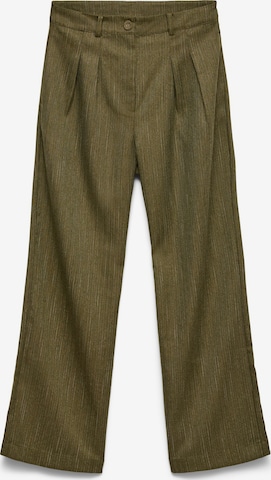 VERO MODA regular Bukser med lægfolder 'KYLAN' i grøn: forside