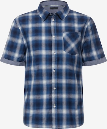 Street One MEN Regular fit Button Up Shirt in Blue: front