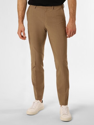 HUGO Regular Pants in Brown: front