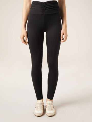 CALZEDONIA Skinny Leggings in Black: front