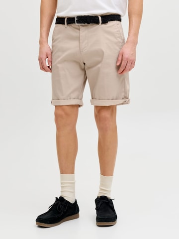 JACK & JONES Regular Chino Pants 'Bowie' in Beige: front