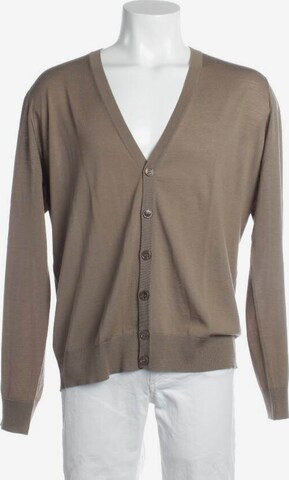 GIORGIO ARMANI Sweater & Cardigan in XL in Brown: front