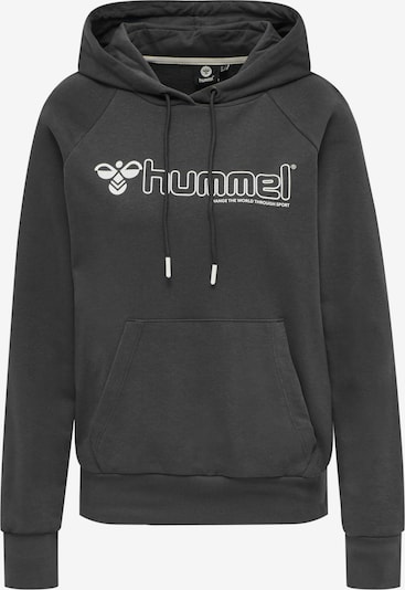 Hummel Sweat de sport en anthracite / blanc, Vue avec produit