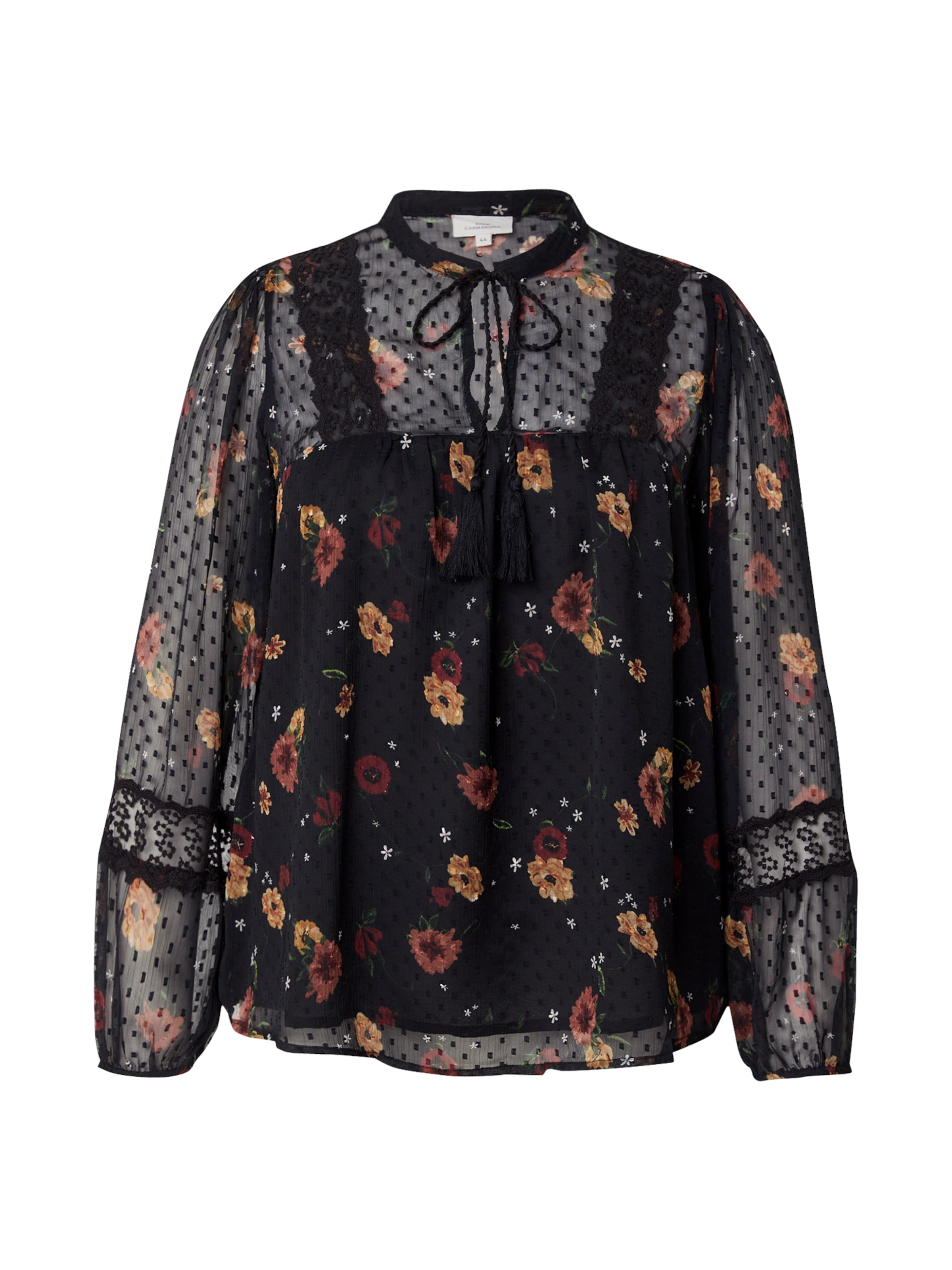 Bluză 'CARTessa' de la ONLY Carmakoma pe negru: față