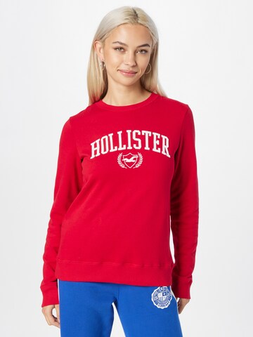 HOLLISTER Sweatshirt in Red: front
