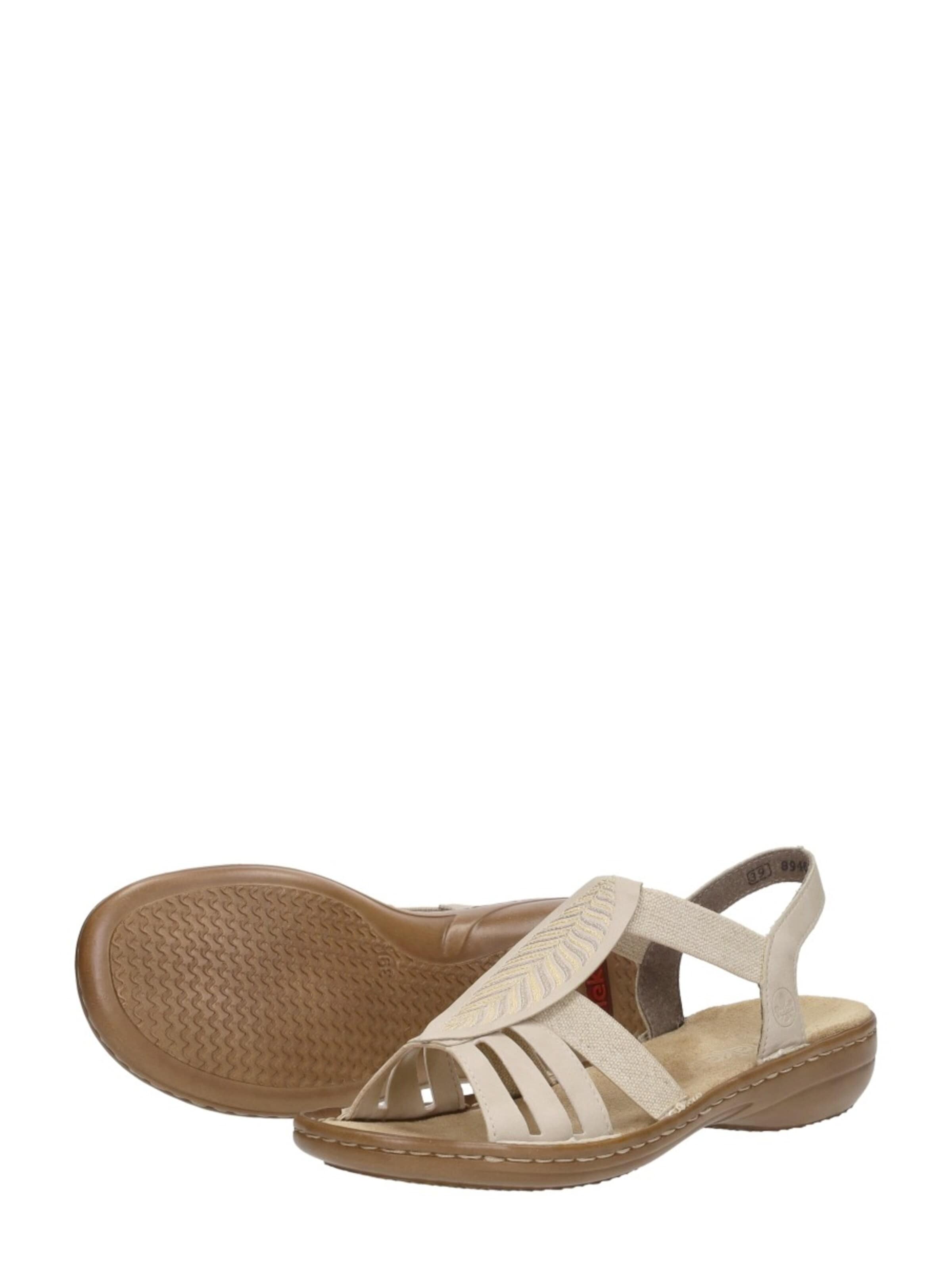 Rieker Sandaal 'Sandalen Plat' in Beige