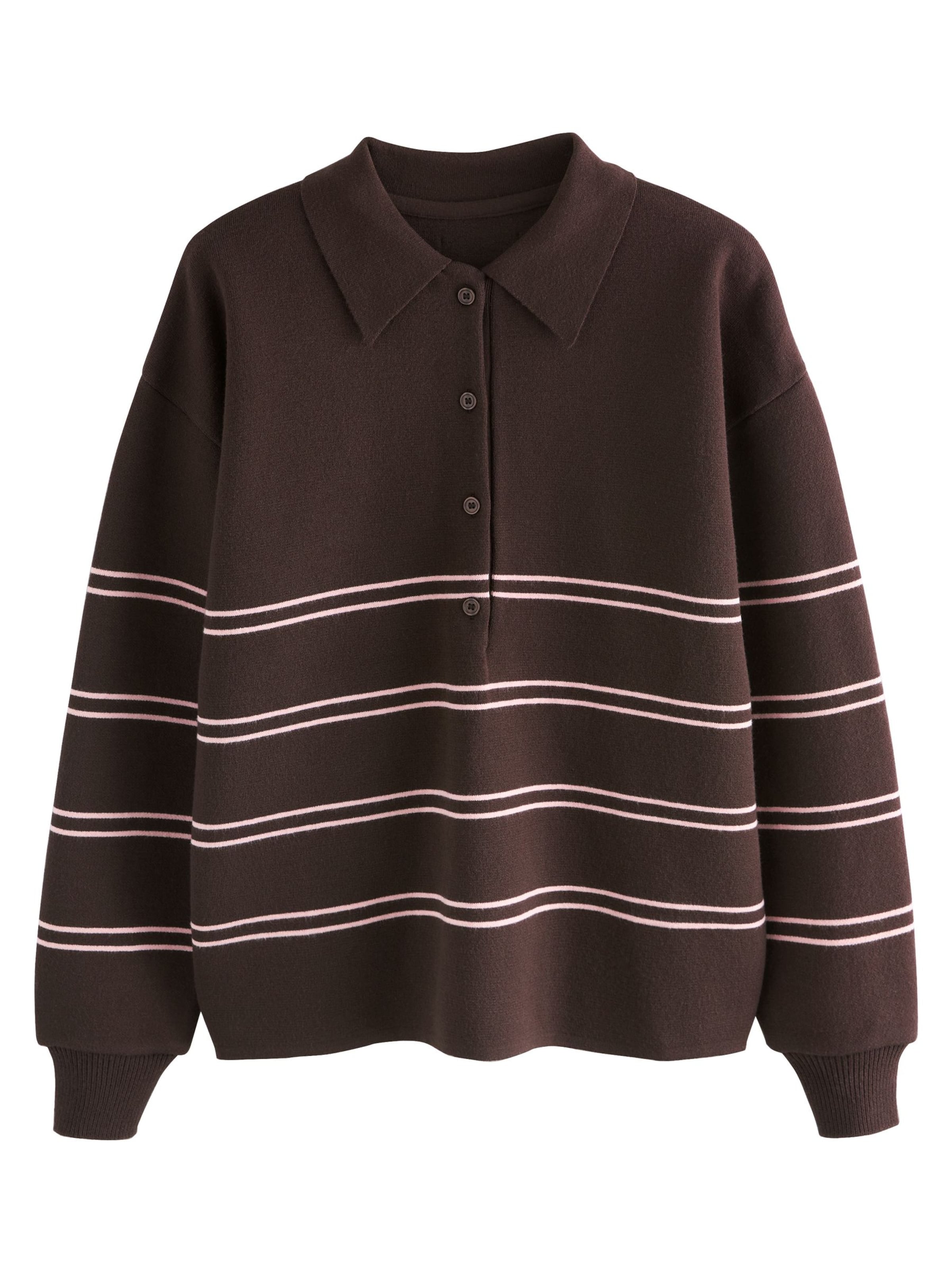 Next Πουλόβερ σε σοκολατί / ανοικτό ροζ, Άποψη προϊόντος