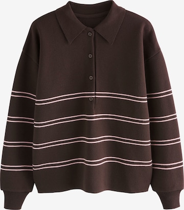 Pull-over Next en marron : devant