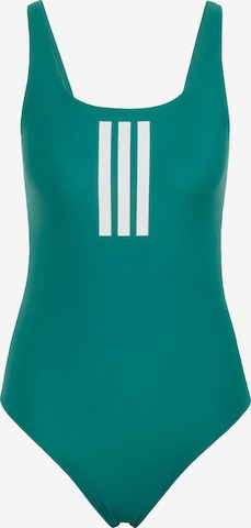 ADIDAS PERFORMANCE Sports swimsuit in Green: front