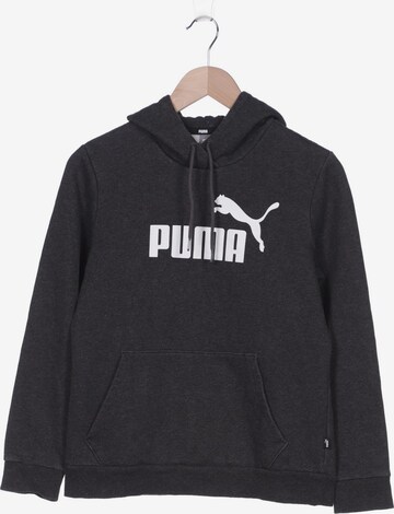 PUMA Sweatshirt & Zip-Up Hoodie in M in Grey: front