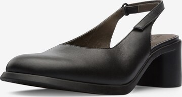 CAMPER Slingback Pumps in Black: front