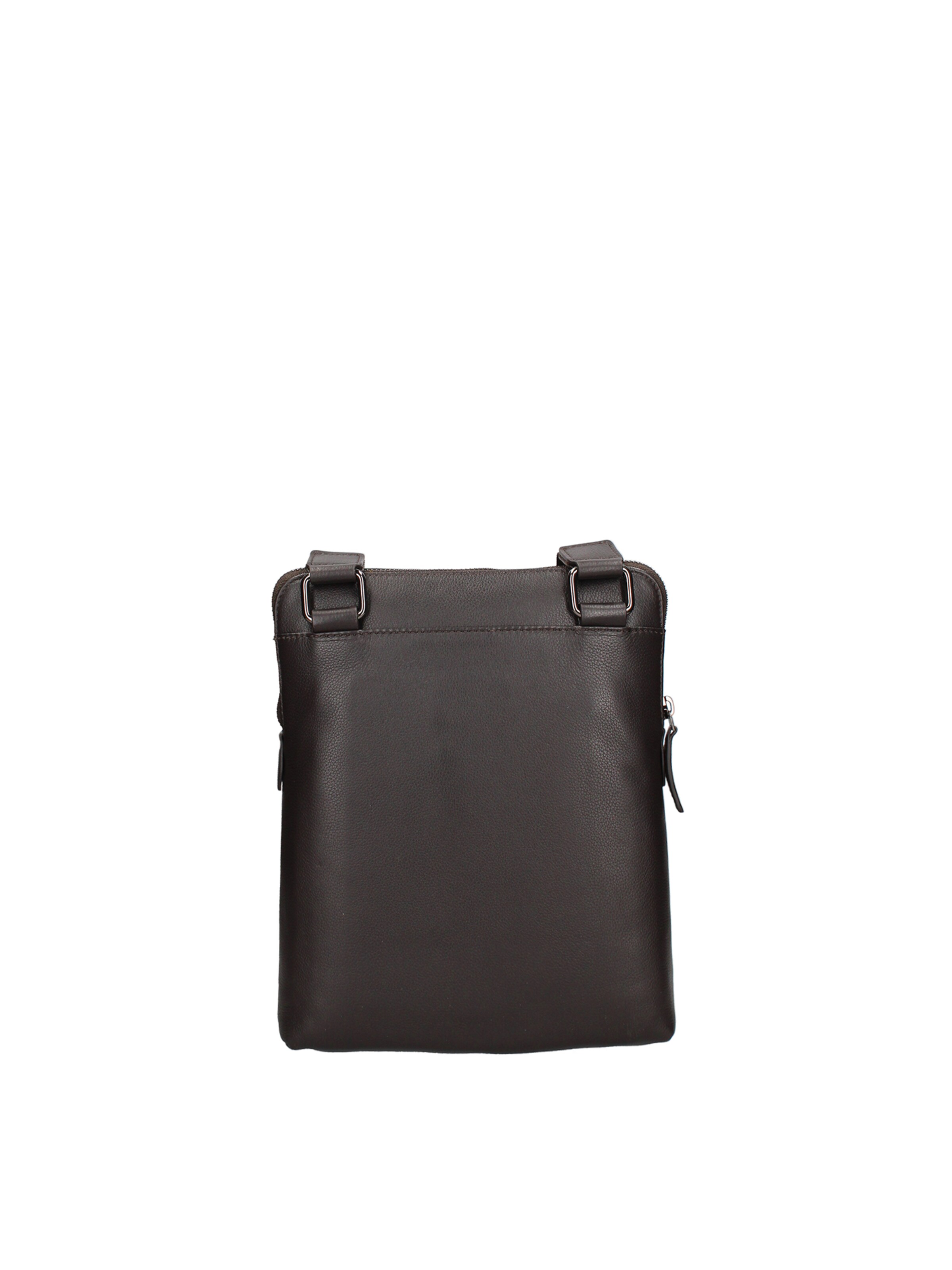 Borsa a tracolla 'Borsa a Tracolla Uomo Vera Pelle Testa di Moro con Zip e Tracolla Regolabile' di Momo Design in marrone