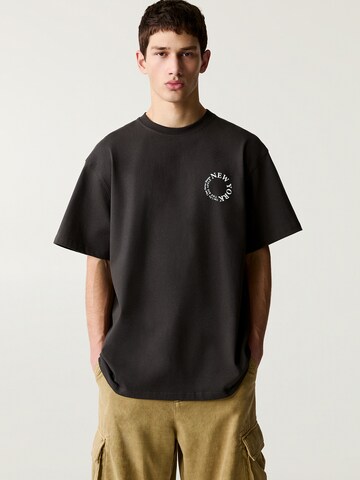 Pull&Bear Bluser & t-shirts 'CAMISETA MC CITY MC NEW YORK' i sort: forside