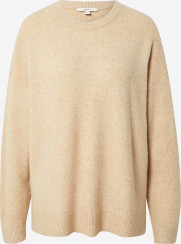 Pull-over ESPRIT en beige : devant