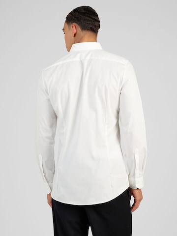OLYMP גזרת צרה חולצות עסקיות 'No. 6' בלבן