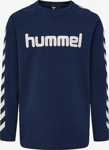 T-Shirt 'Boys' Hummel en bleu : devant