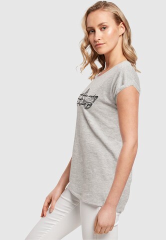 Merchcode T-Shirt 'Spring Saying' in Grau