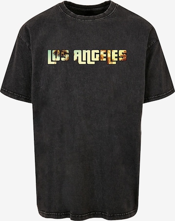 Merchcode Shirt 'Grand Los Angeles' in Grijs: voorkant