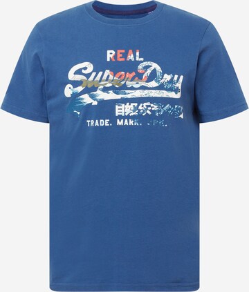 Superdry Póló - kék: elől