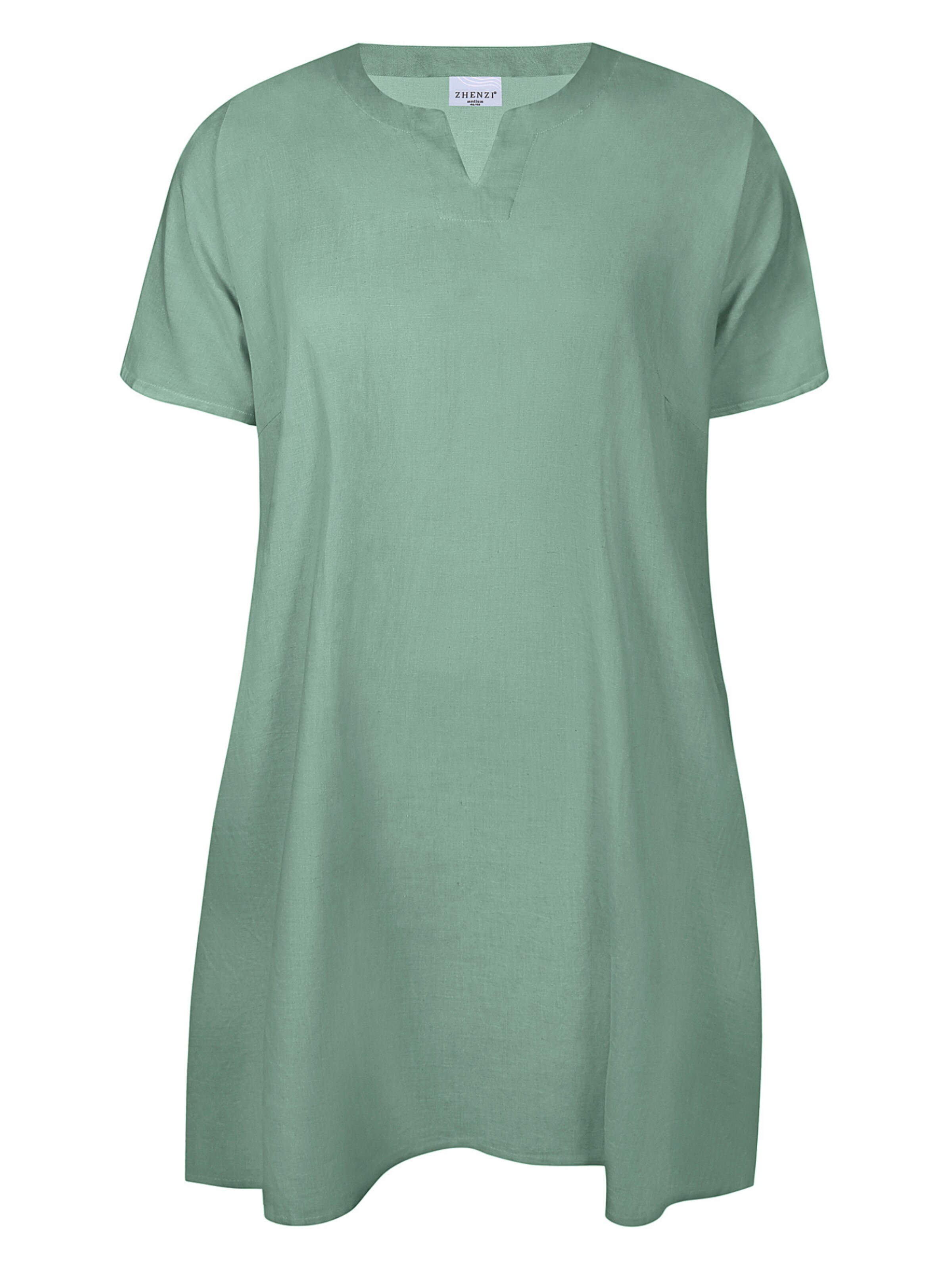 Zhenzi Jurk 'Hyla 1306' in Groen: voorkant