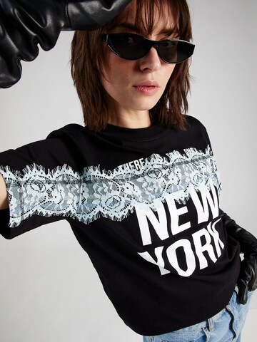 3.1 Phillip Lim Shirt 'THERE IS ONLY ONE NY' in Zwart