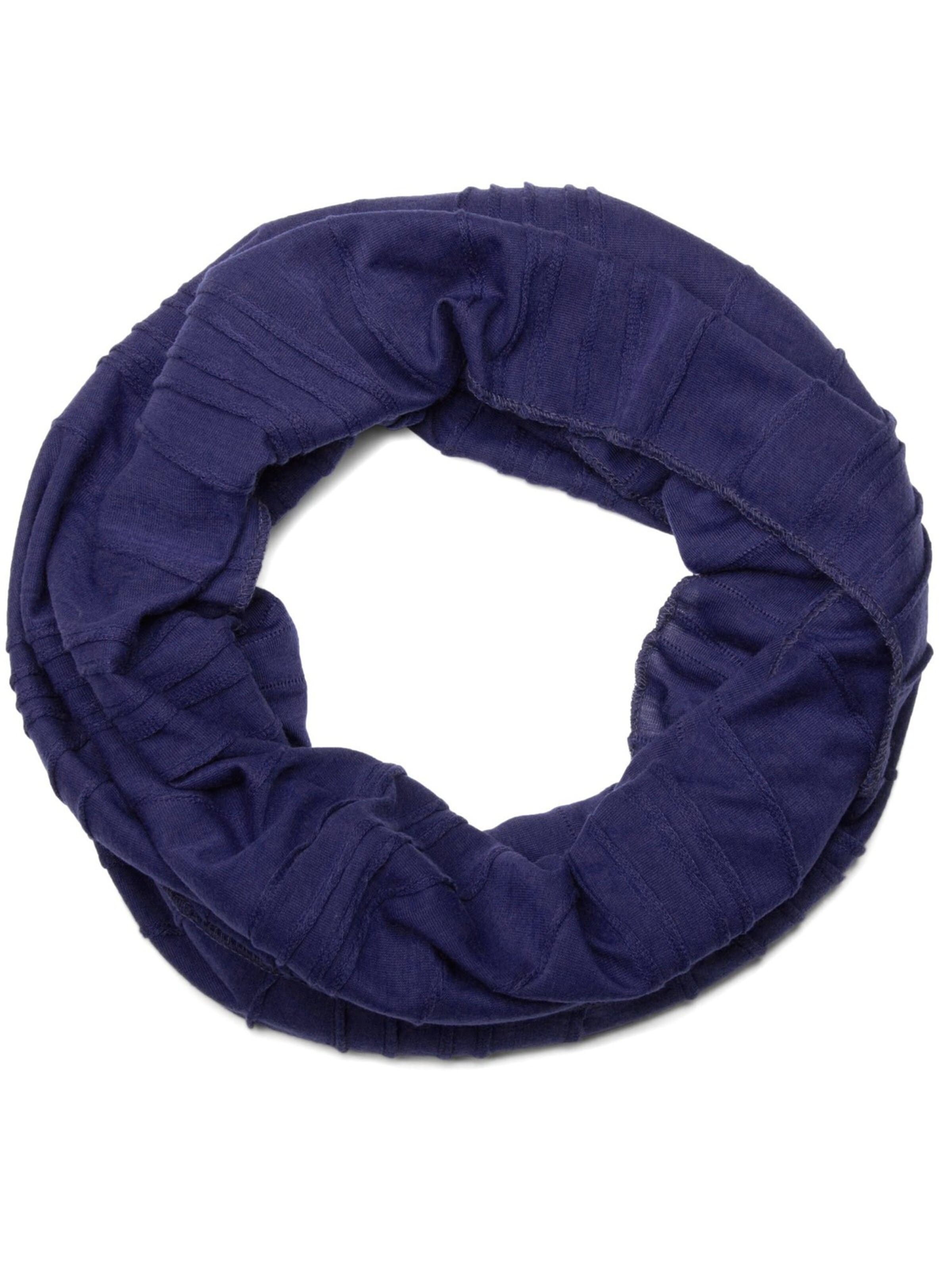 styleBREAKER Schlauchschal 'Loop mit Falten Muster'‌‌ in Lila: Vorderseite