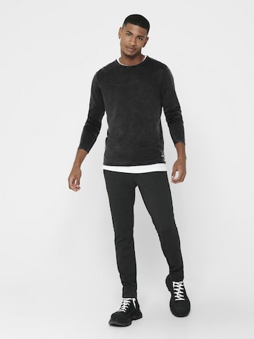 Regular fit Pullover 'Garson' di Only & Sons in nero