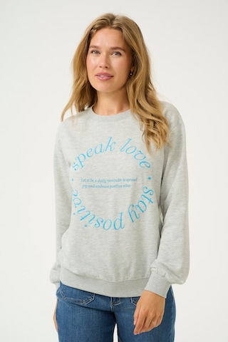 Kaffe Sweatshirt 'KAHelga' in Grau: Vorderseite