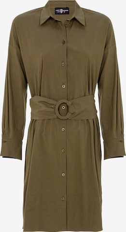 zaļš Jimmy Sanders Blūžkleita: no priekšpuses