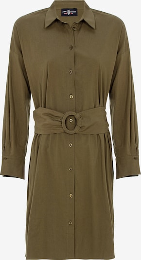 Palaidinės tipo suknelė iš Jimmy Sanders, spalva – rusvai žalia, Prekių apžvalga