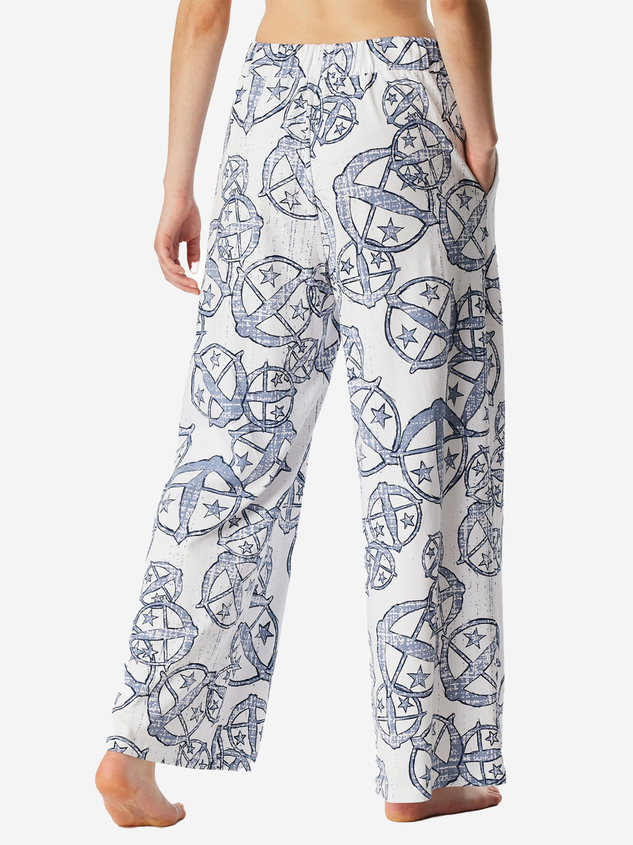 SCHIESSER Pyjamabroek ' SCHIESSER 150 YEARS ' in Blauw