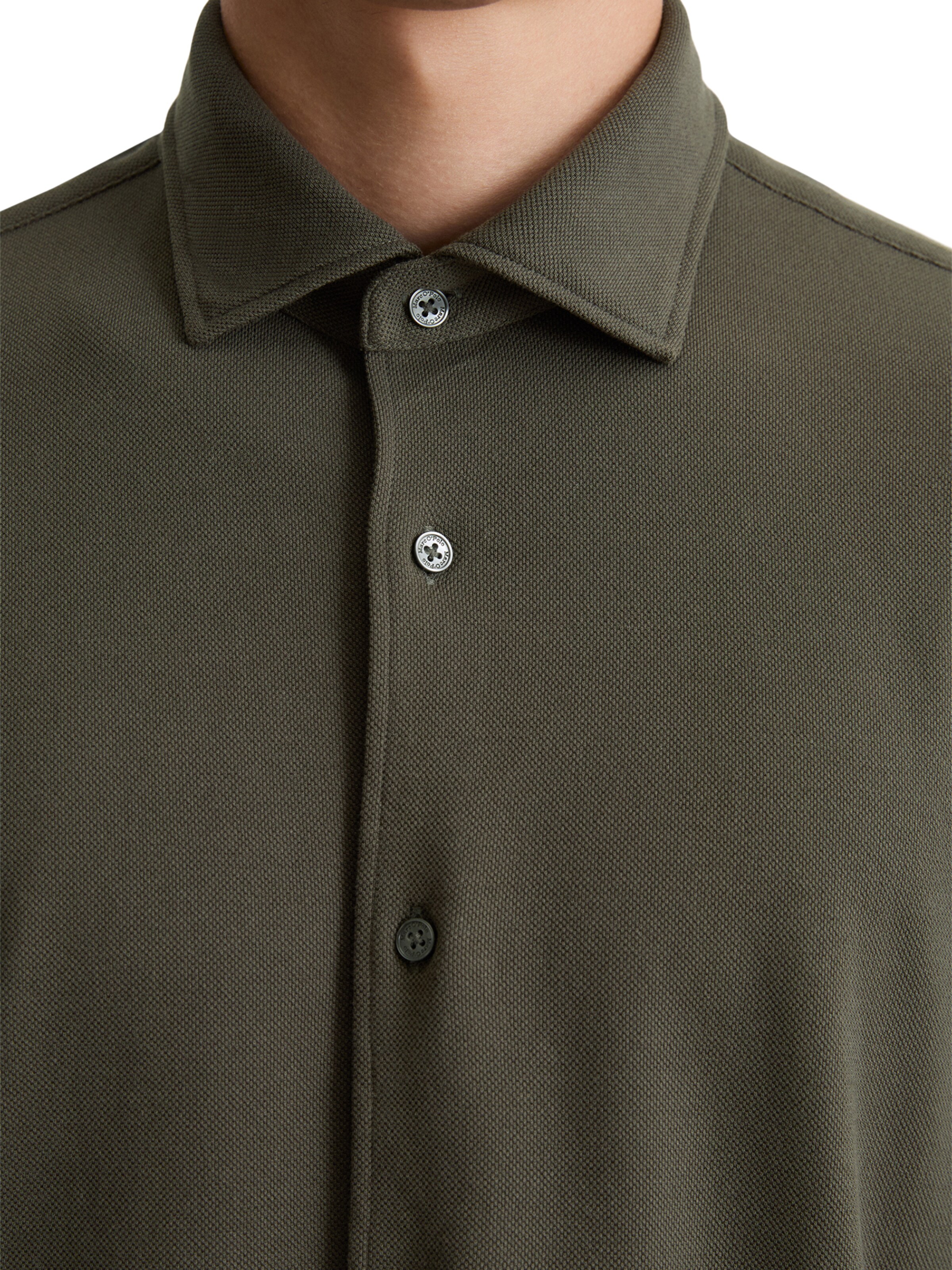 Marc O'Polo Regular fit Button Up Shirt in Green