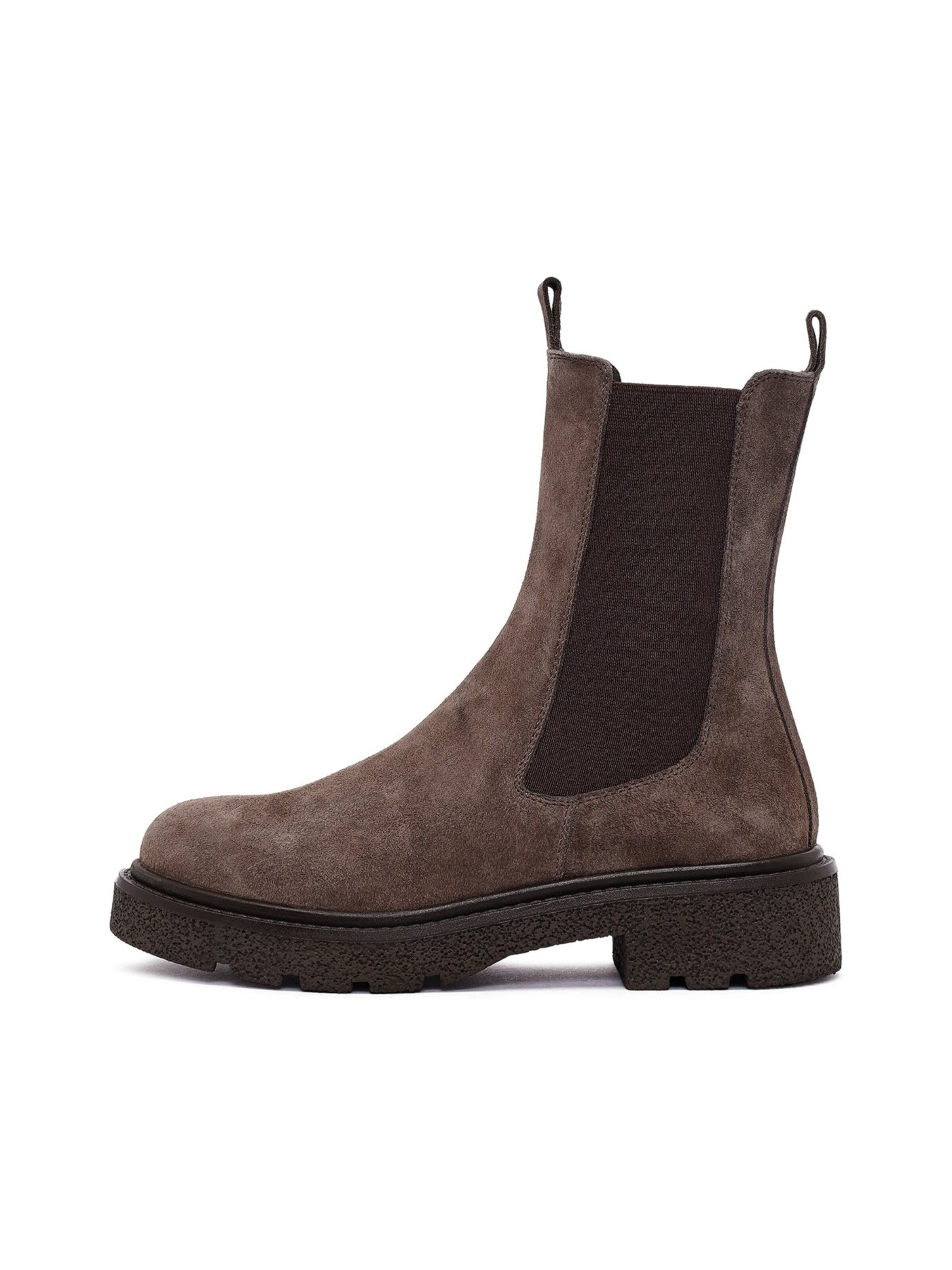 Derimod Enkellaarsje in Bruin: voorkant