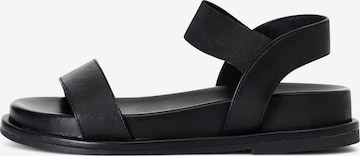 Sandalo di CAFè NOIR in nero: frontale