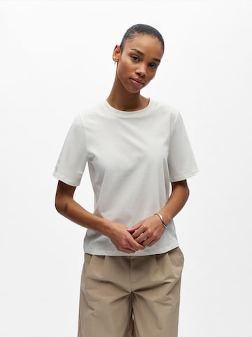 OBJECT Majica 'OBJAsha' | bela barva: sprednja stran