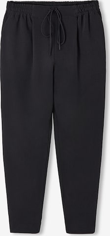 Ipekyol Tapered Pleat-Front Pants in Black: front