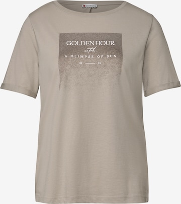 smėlio STREET ONE Marškinėliai: priekis