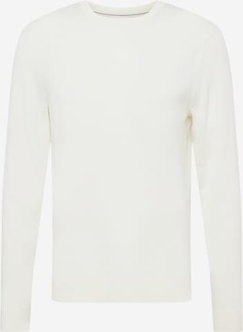 Pull-over Calvin Klein en blanc : devant