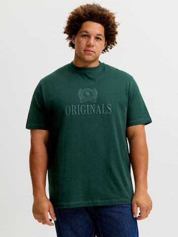 Jack & Jones Plus Shirt 'JORFREDERIKSBERG' in Green: front