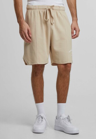 Regular Pantalon Another Cotton Lab en beige : devant