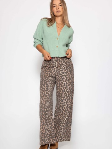 SASSYCLASSY Oversizestrickjacke in Grün