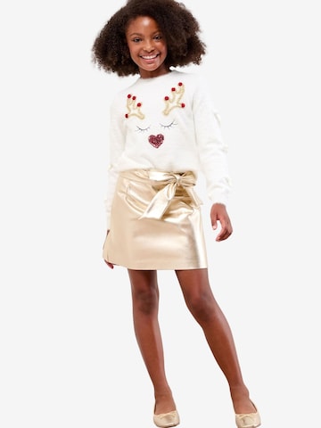 Lipsy Sweater 'Christmas' in Beige: front