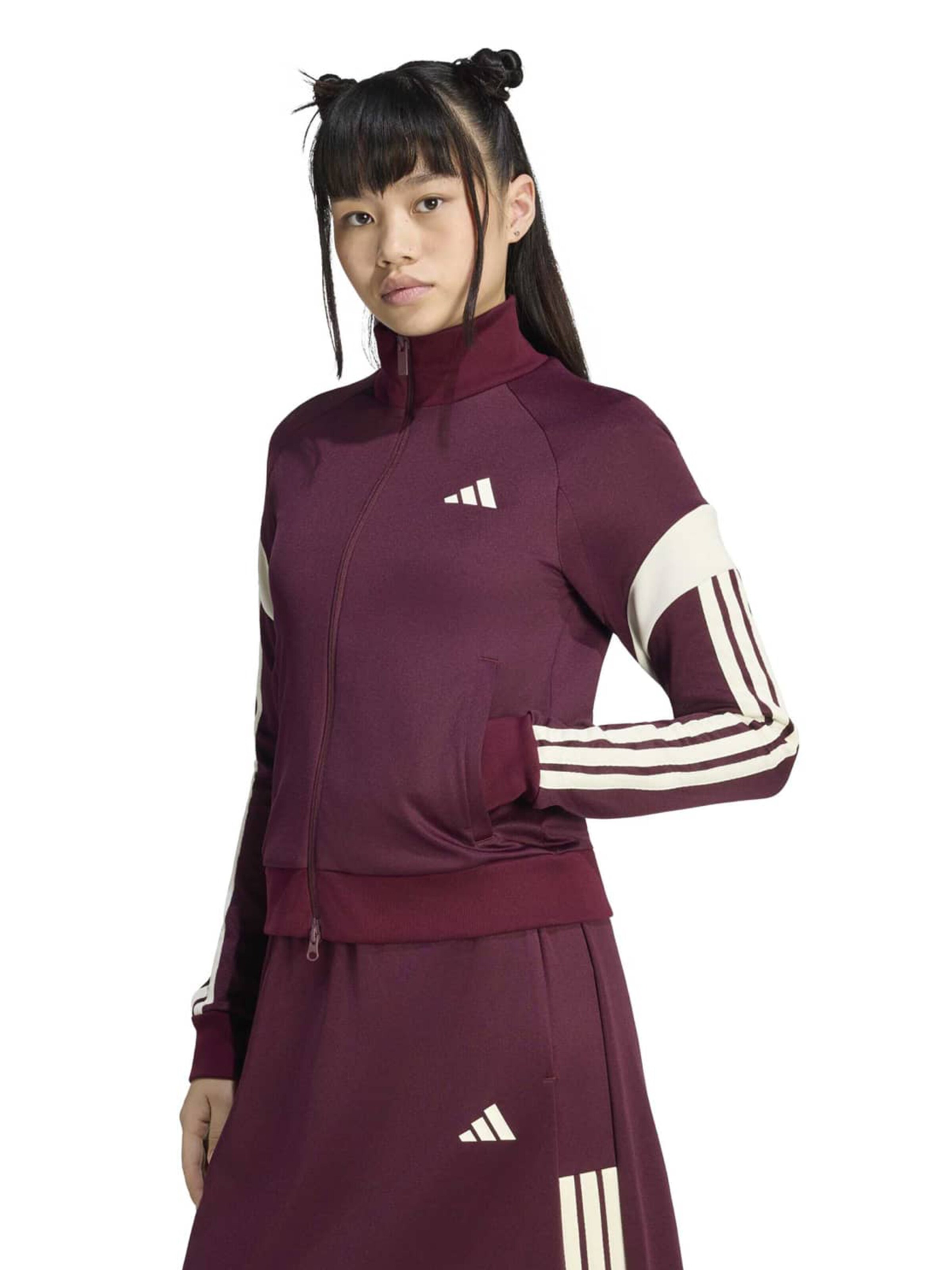 ADIDAS SPORTSWEAR Športna jopa na zadrgo 'HER' | rdeča barva: sprednja stran
