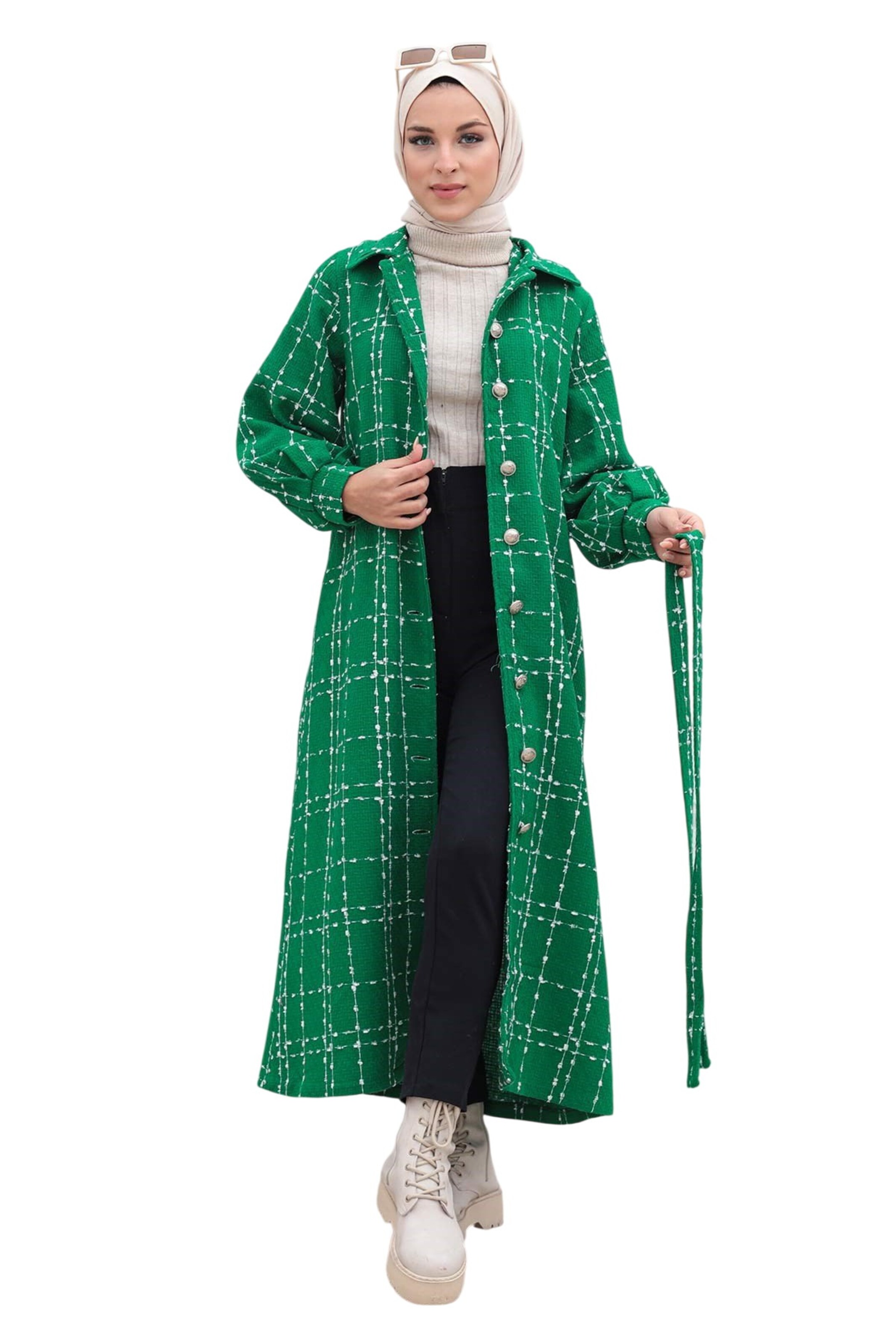 MODAMIHRAM Between-seasons coat in Green